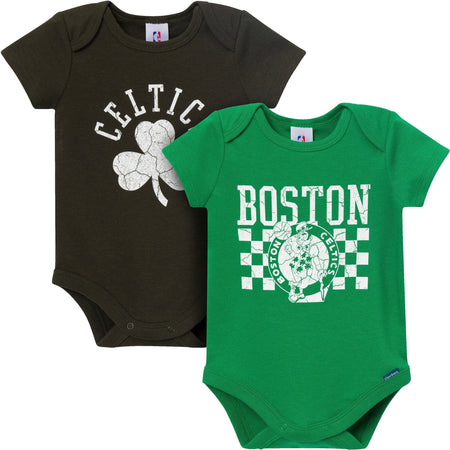 2-Pack Baby Neutral Boston Celtics Bodysuits