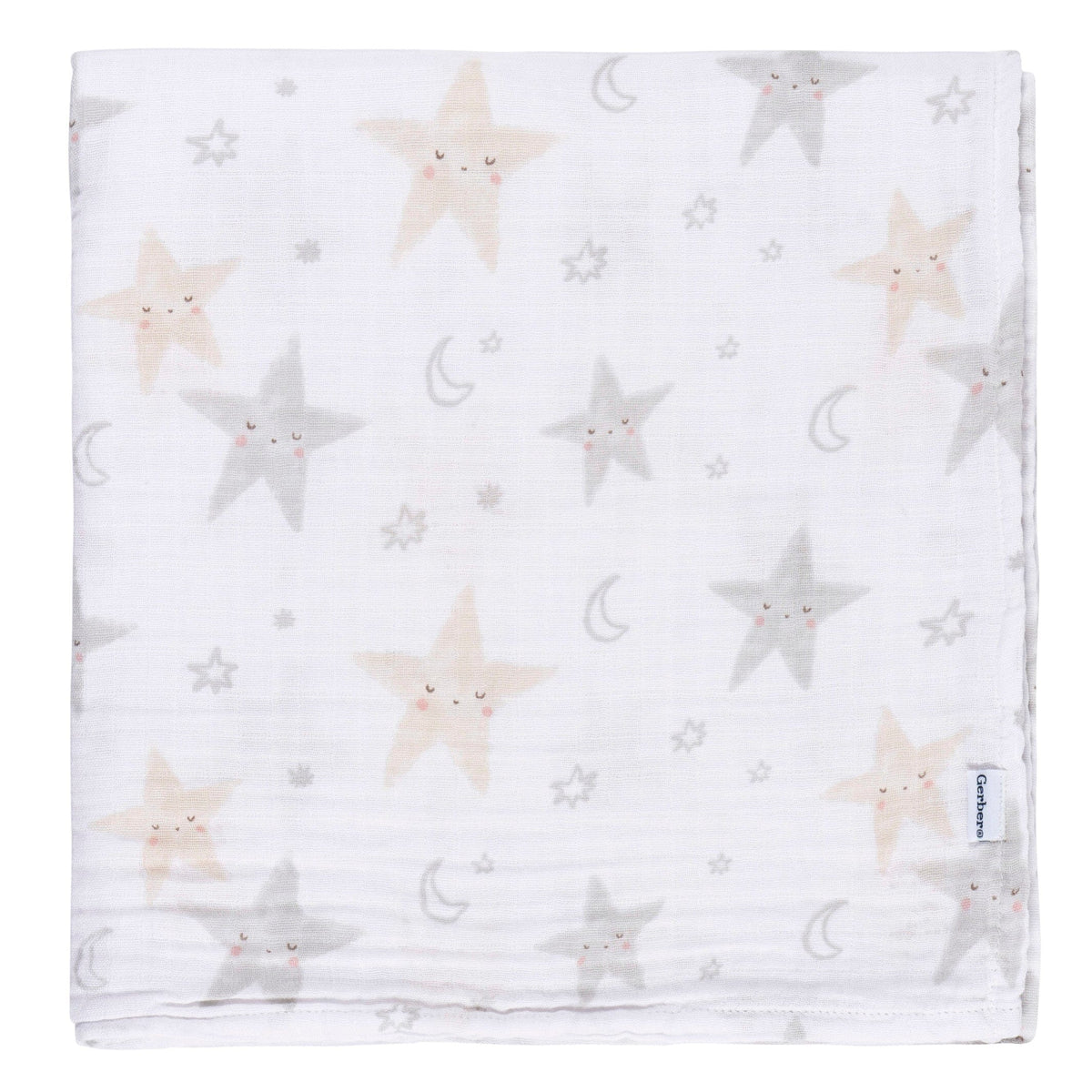 2-Pack Baby Neutral Celestial Muslin Blanket