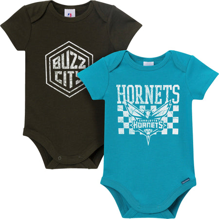 2-Pack Baby Neutral Charlotte Hornets Bodysuits