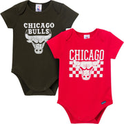 2-Pack Baby Neutral Chicago Bulls Bodysuits Onesies Bodysuits Gerber® 