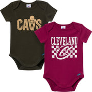 2-Pack Baby Neutral Cleveland Cavaliers Bodysuits Onesies Bodysuits Gerber® 
