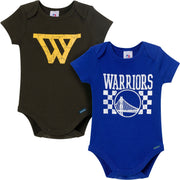 2-Pack Baby Neutral Golden State Warriors Bodysuits Onesies Bodysuits Gerber® 