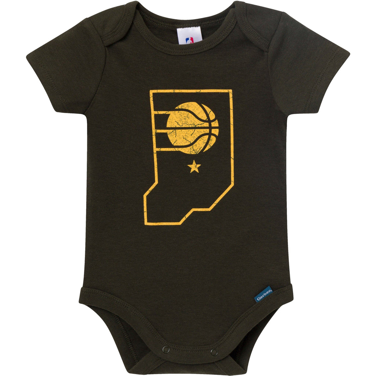 2-Pack Baby Neutral Indiana Pacers Bodysuits Onesies Bodysuits Gerber® 