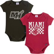 2-Pack Baby Neutral Miami Heat Bodysuits Onesies Bodysuits Gerber® 