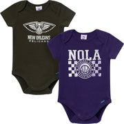2-Pack Baby Neutral New Orleans Pelicans Bodysuits Onesies Bodysuits Gerber® 