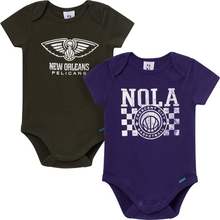2-Pack Baby Neutral New Orleans Pelicans Bodysuits