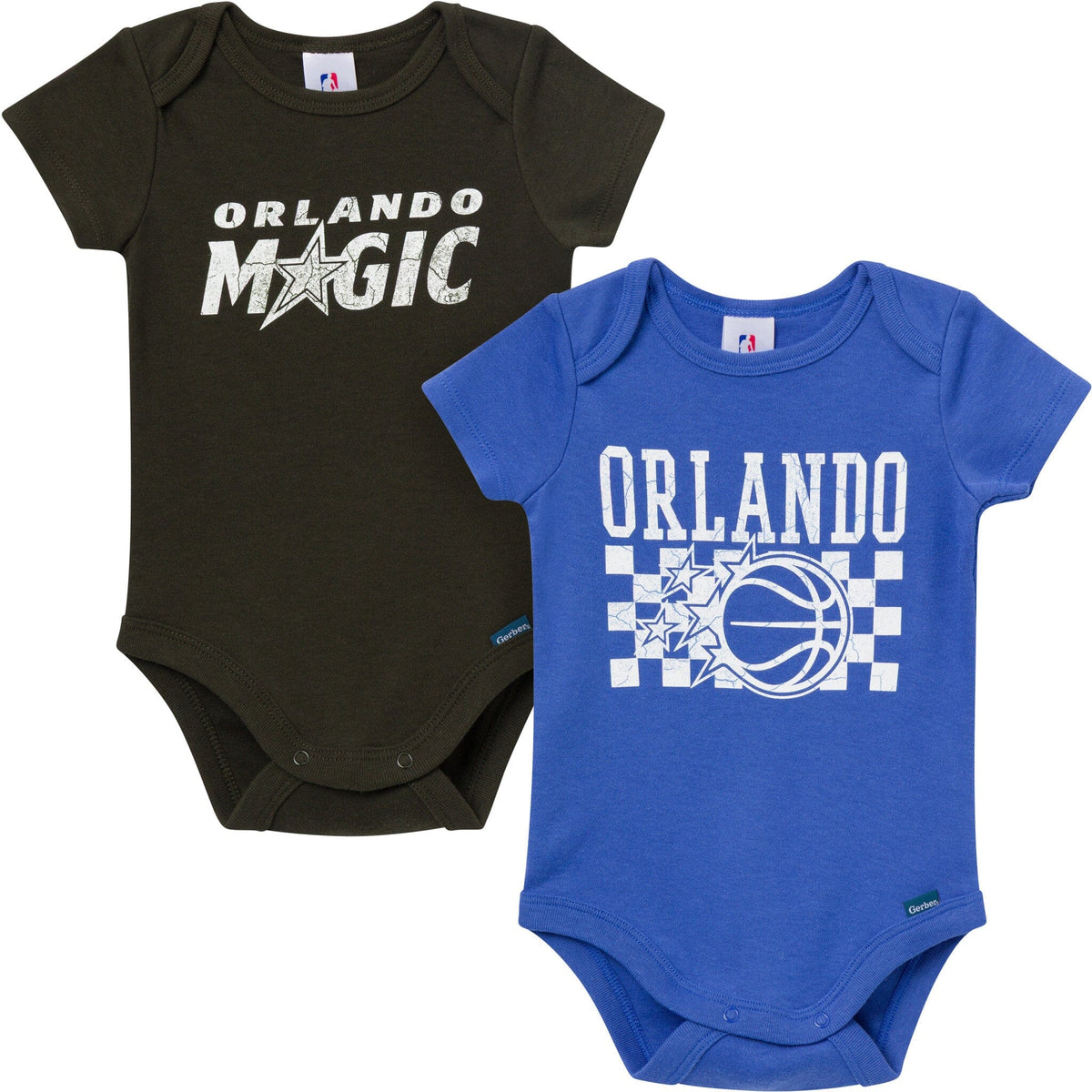 2-Pack Baby Neutral Orlando Magic Bodysuits Onesies Bodysuits Gerber® 