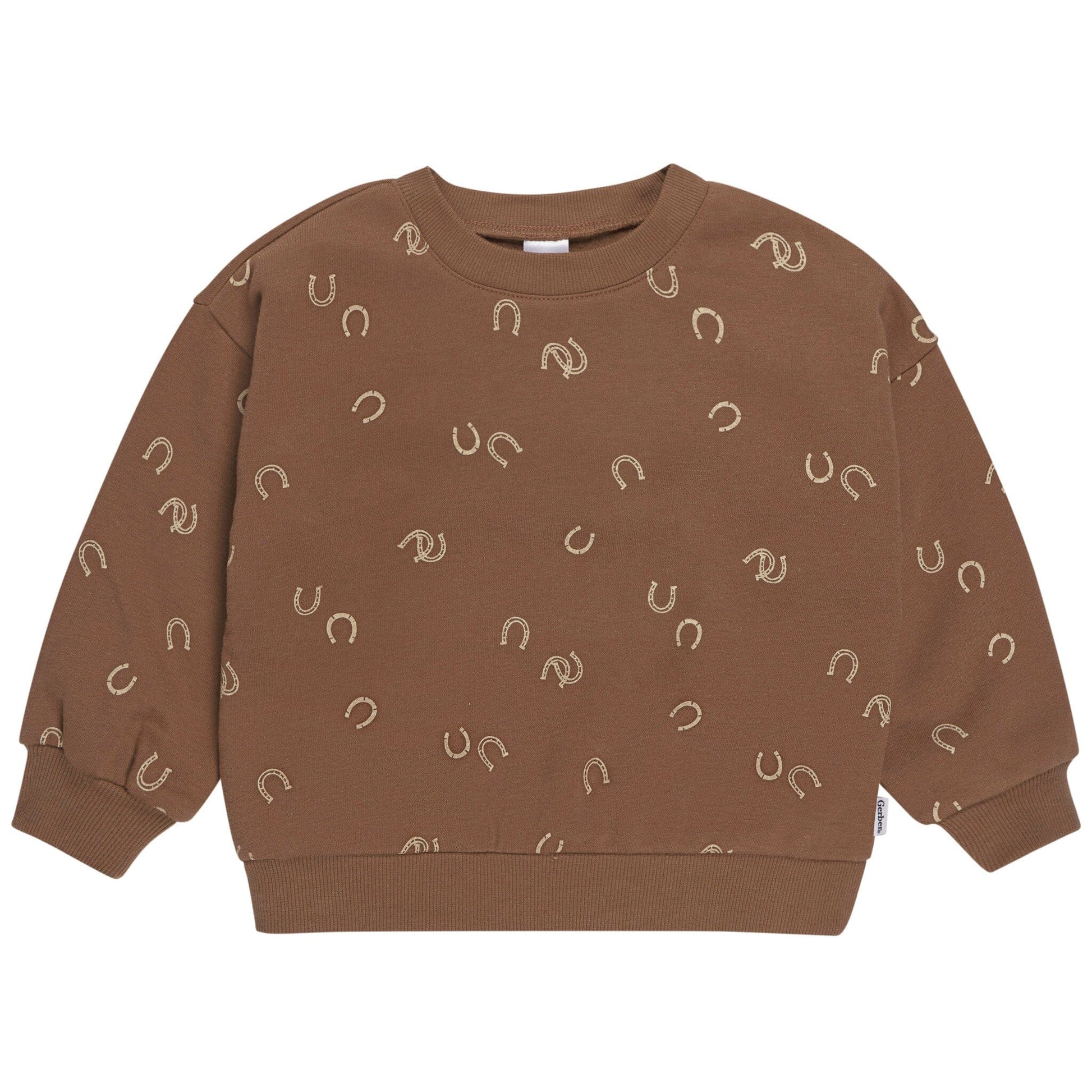 2-Piece Baby & Toddler Boys Brown Horseshoe Fleece Outfit Set outfits Gerber® 