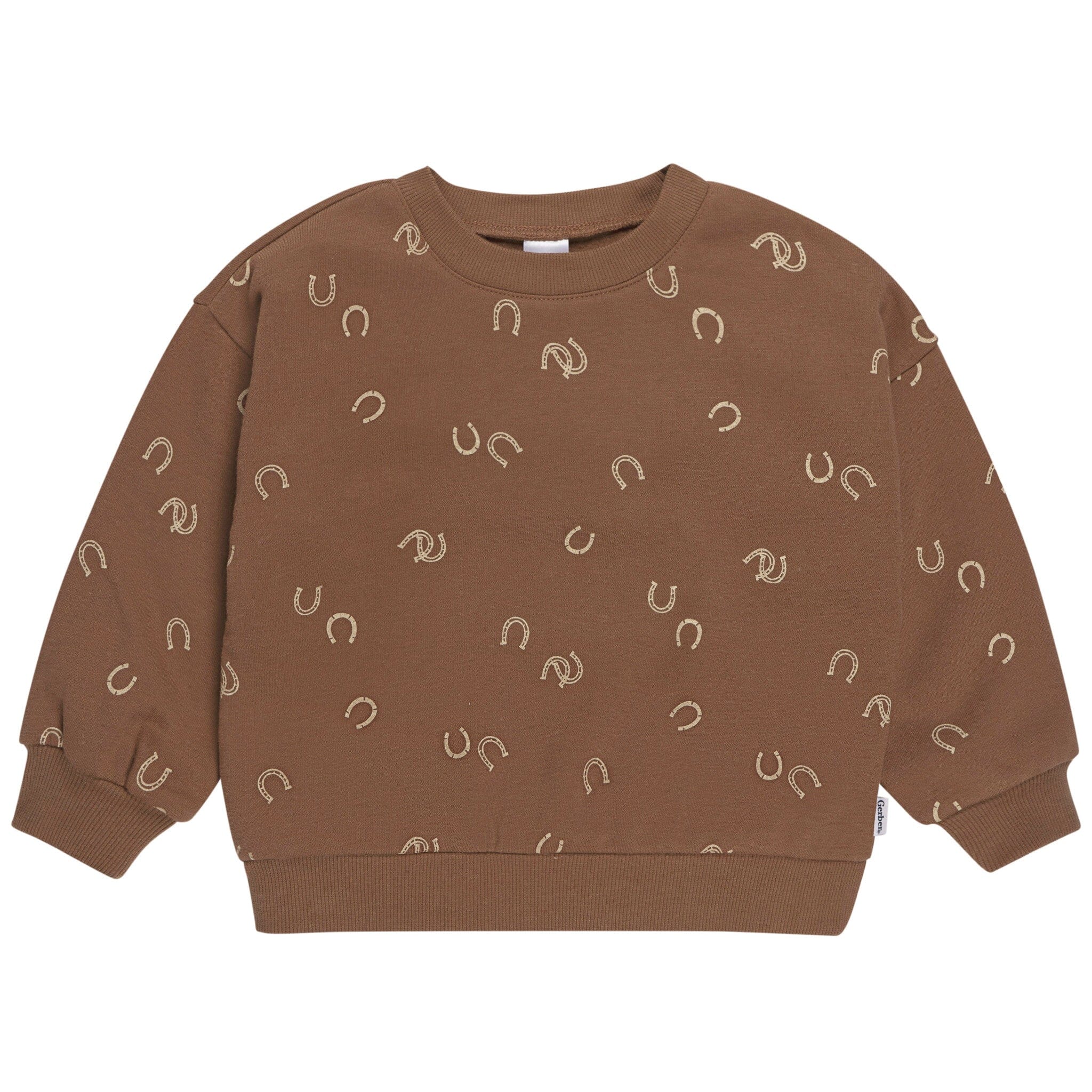 2-Piece Baby & Toddler Boys Brown Horseshoe Fleece Outfit Set outfits Gerber® 