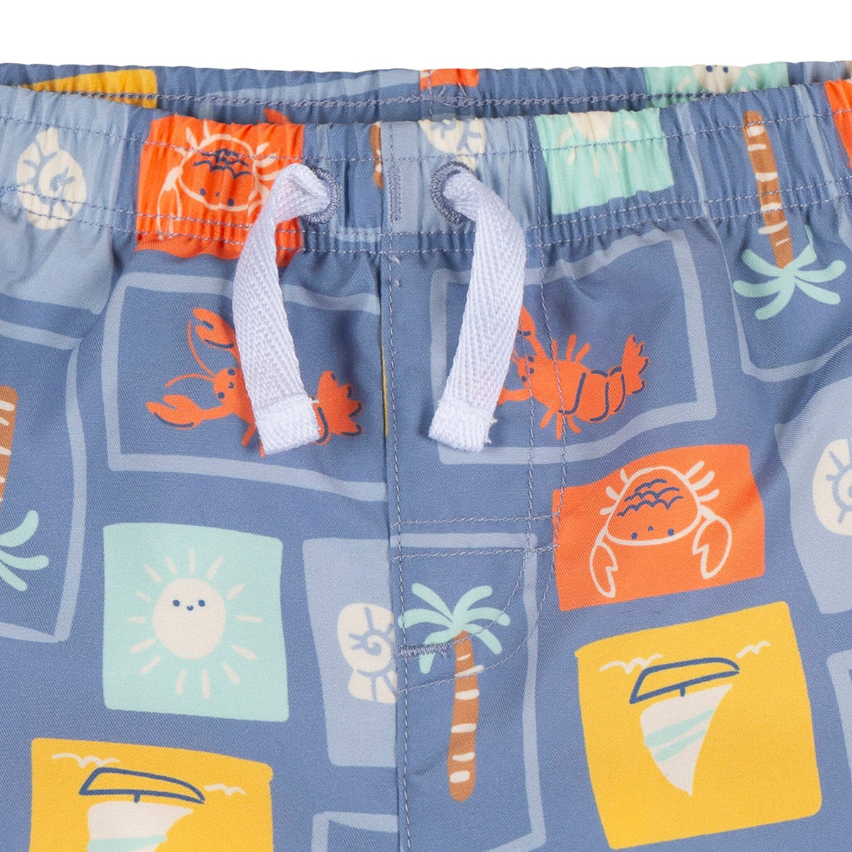 2-Piece Baby & Toddler Boys Green Stamps Rashguard & Trunks Set Swimwear Gerber® 
