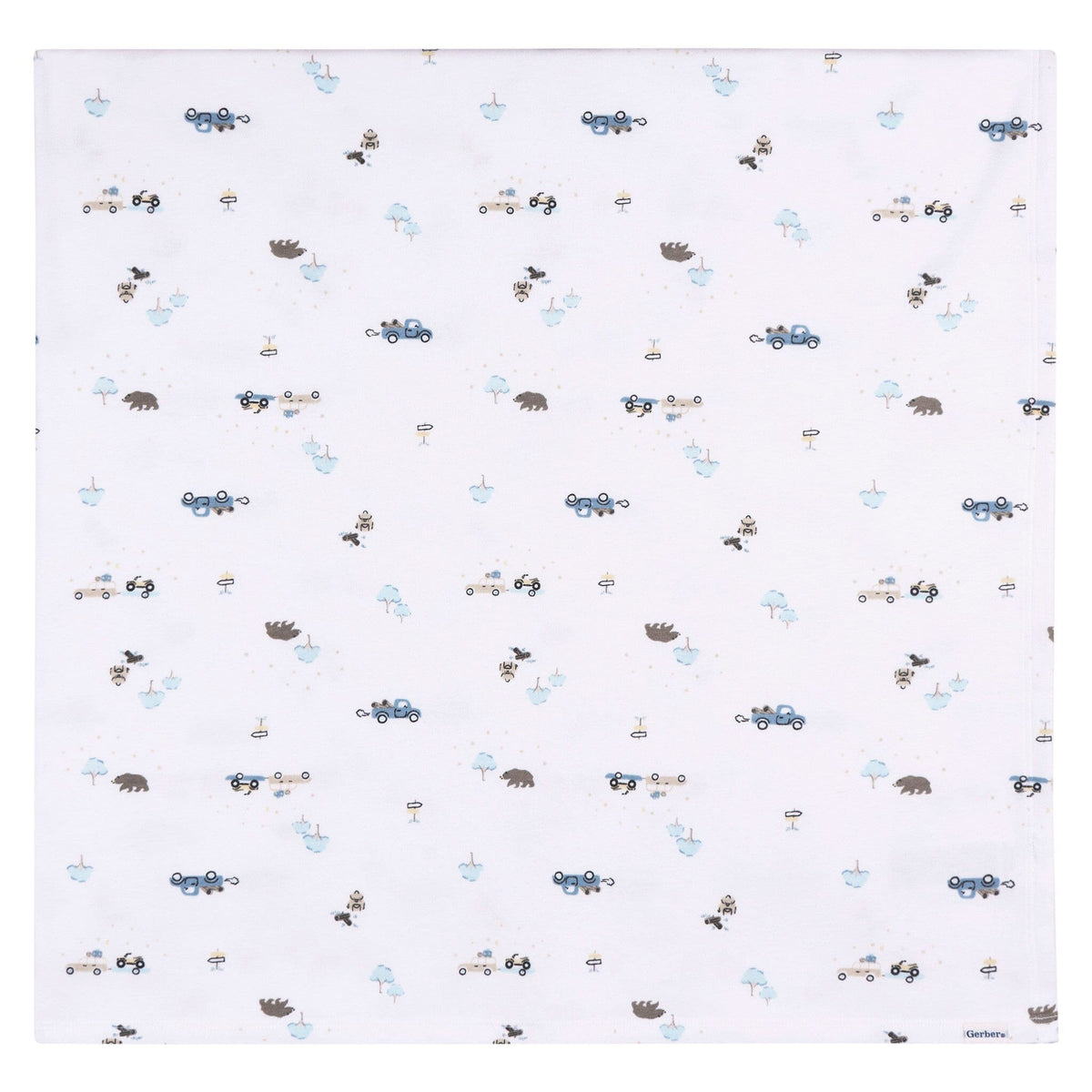 2-Piece Baby Boys Road Trip Swaddle and Cap Set Blankets Gerber® 
