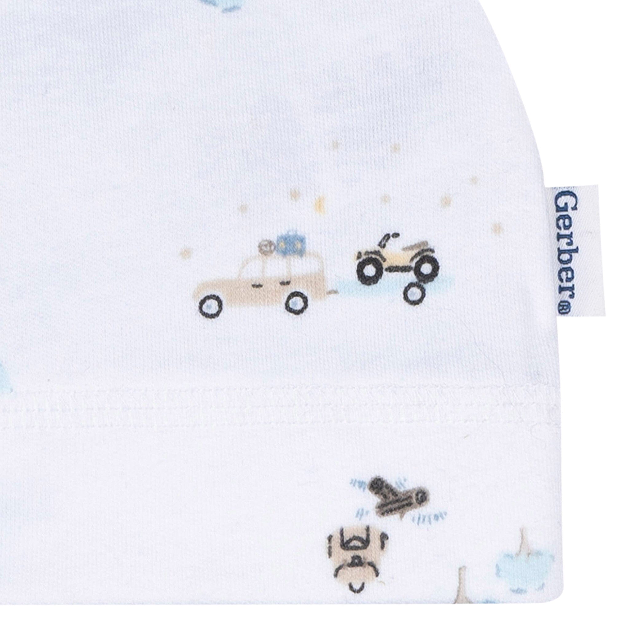 2-Piece Baby Boys Road Trip Swaddle and Cap Set Blankets Gerber® 