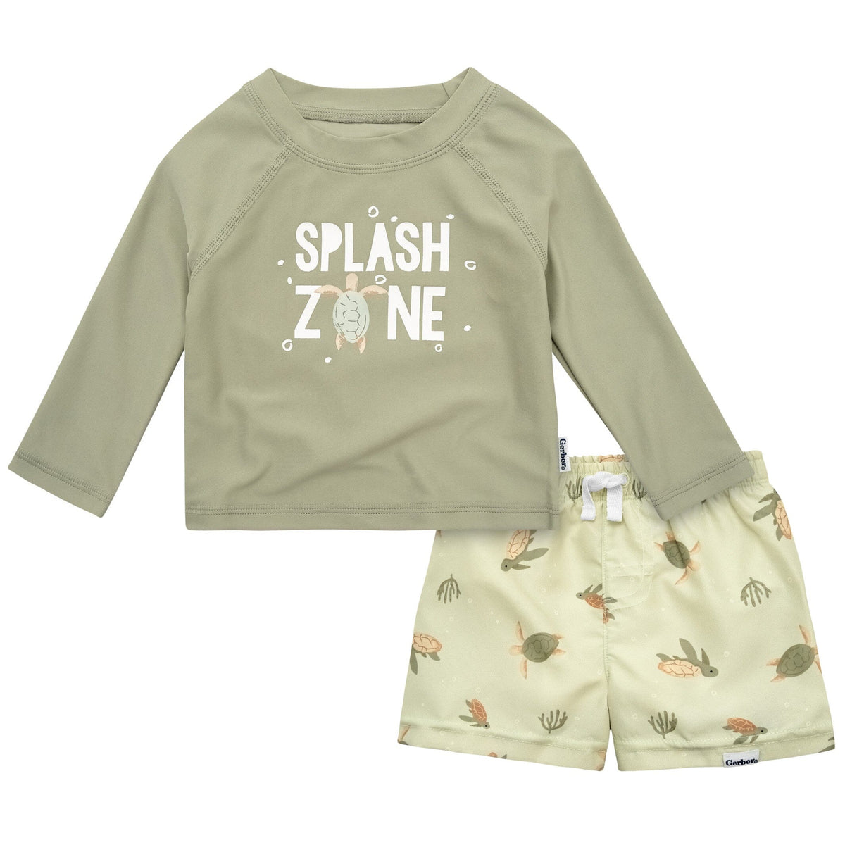 2-Piece Baby & Toddler Boys Turtles Rashguard Set