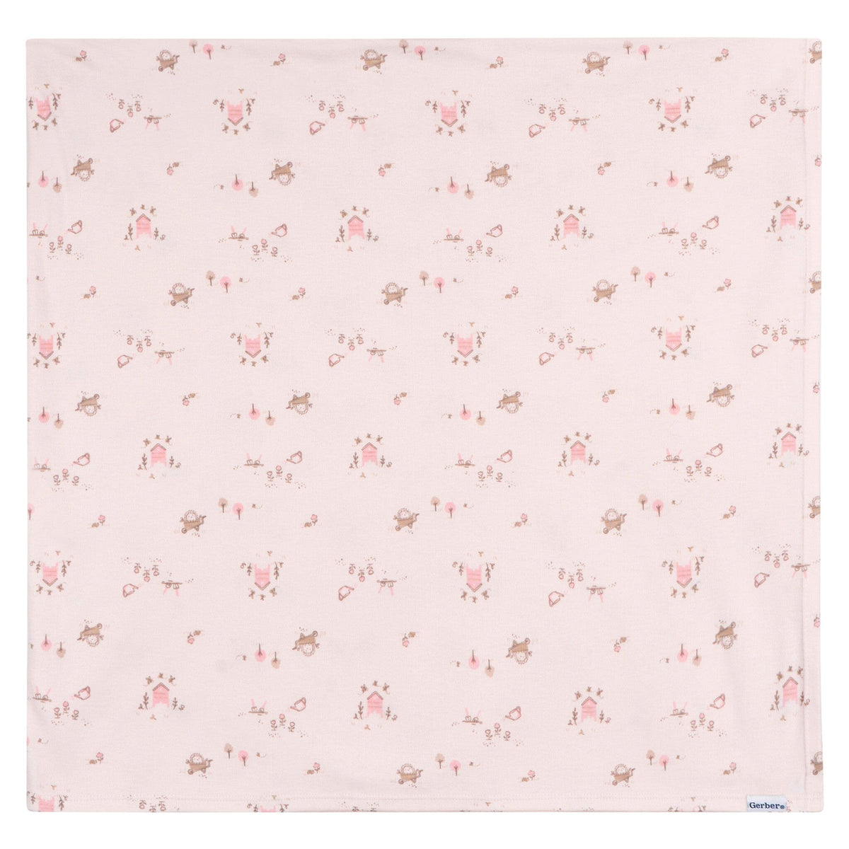 2-Piece Baby Girls Garden Swaddle and Headband Set Blankets Gerber® 
