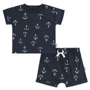 2-Piece Baby Boys Anchor T-Shirt and Shorts
