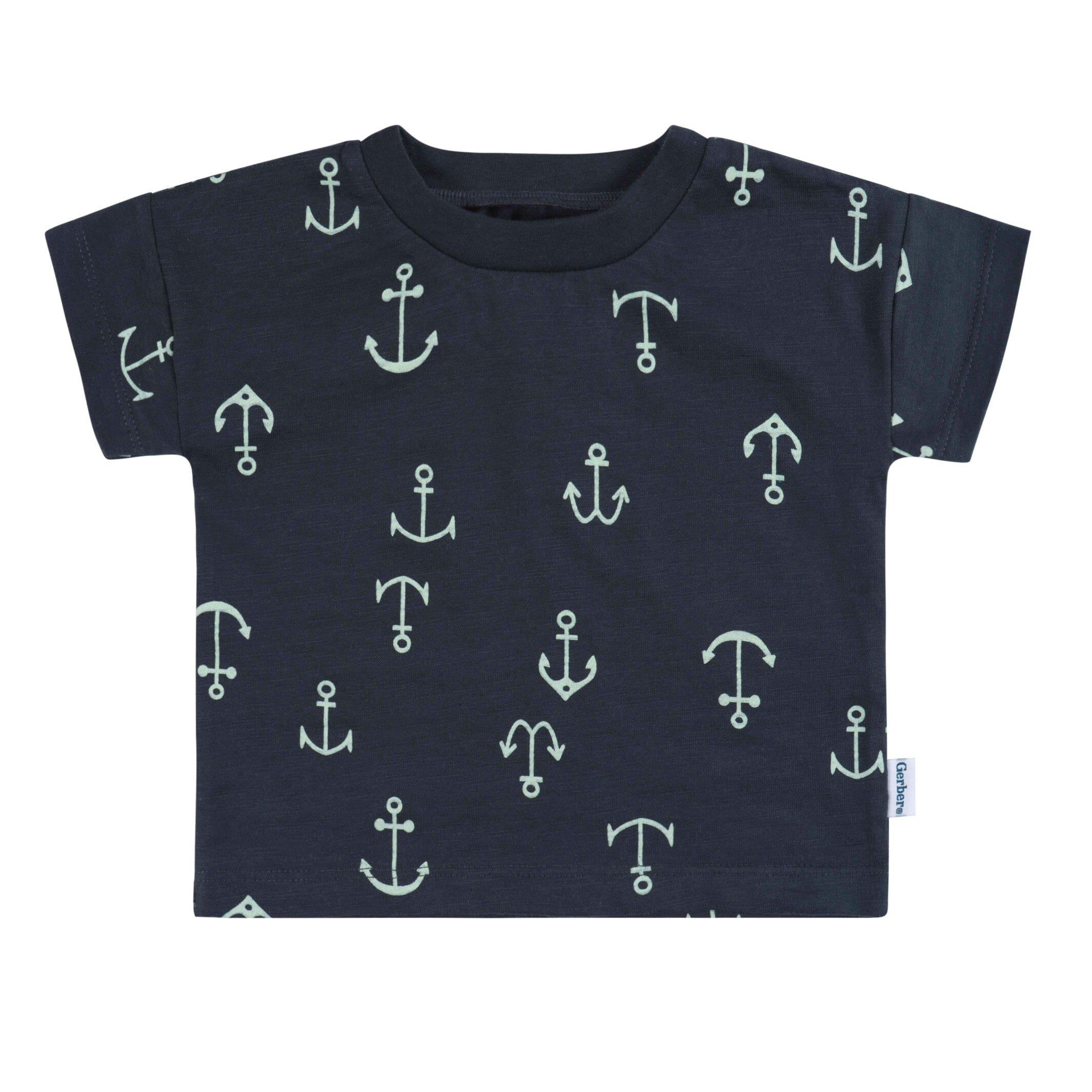 2-Piece Baby Boys Anchor T-Shirt and Shorts