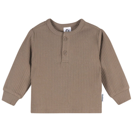 2-Piece Baby Boys Soft Brown and Active Pant Set