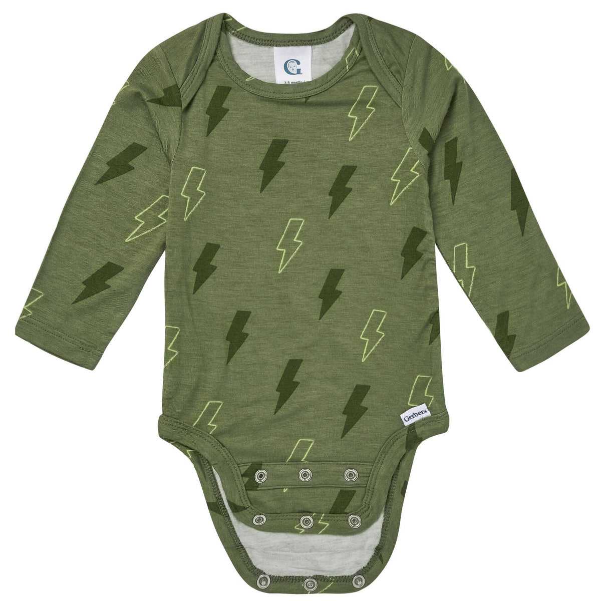 2-Piece Baby Boys Green Bolts Onesie® Pant Set Outfits & Sets Gerber® 