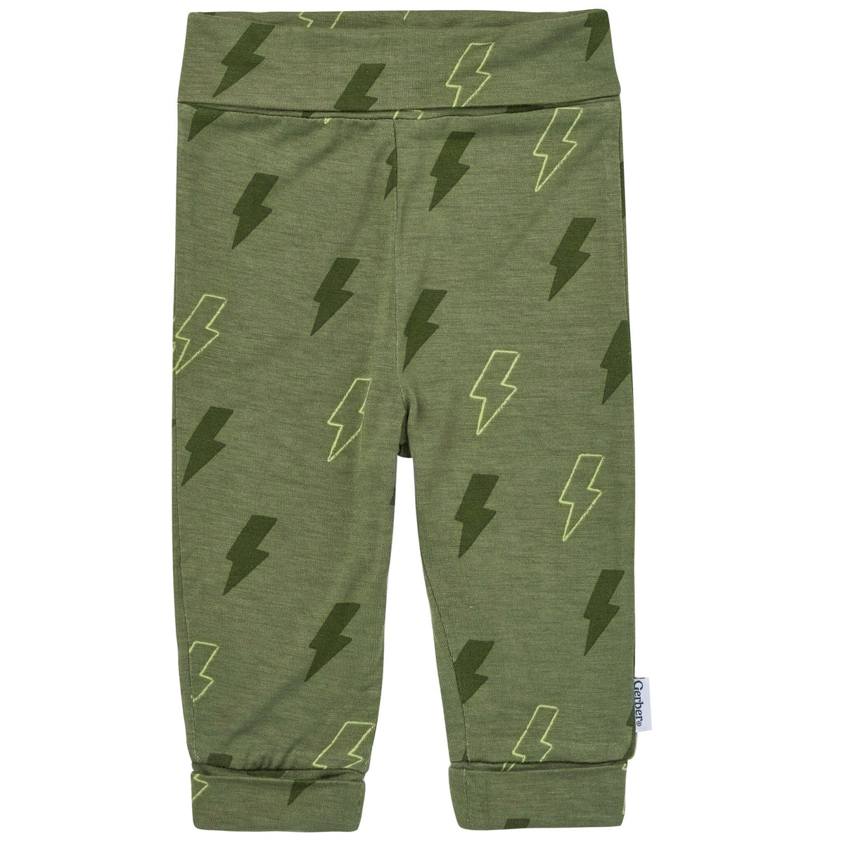 2-Piece Baby Boys Green Bolts Onesie® Pant Set Outfits & Sets Gerber® 