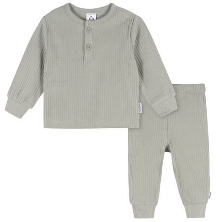 2-Piece Baby Boys Wrought Iron Top and Active Pant Set