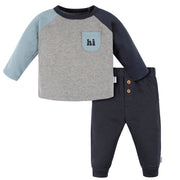 2-Piece Baby Boys Happy Jogger Set