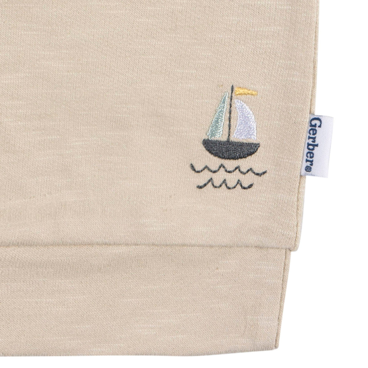 2-Piece Baby Boys Sailboats T-Shirt and Shorts