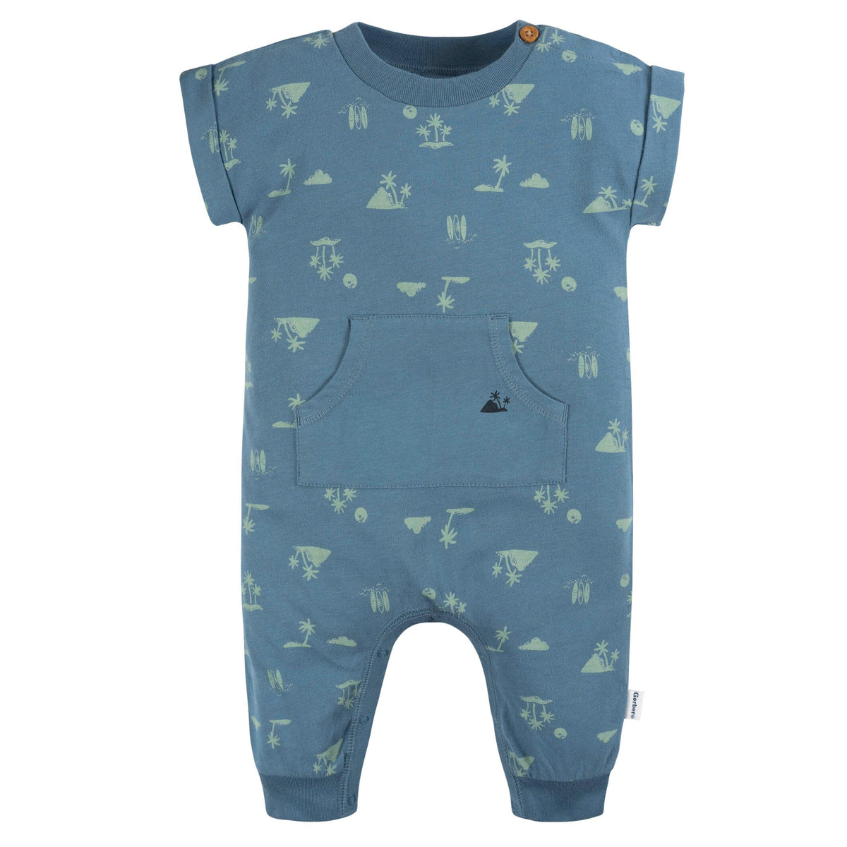 2-Pack Baby Boys Surfing Romper