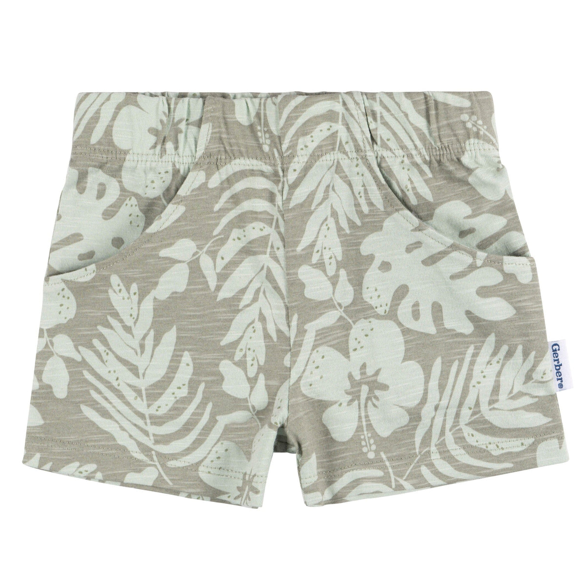2-Piece Baby Boys Tropical Leaves T-Shirt and Shorts Set