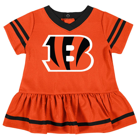 2-Piece Baby Girls Cincinnati Bengals Dress & Diaper Cover Set