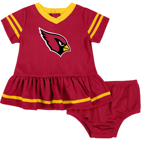 2-Piece Baby Girls Arizona Cardinals Dress & Diaper Cover Set