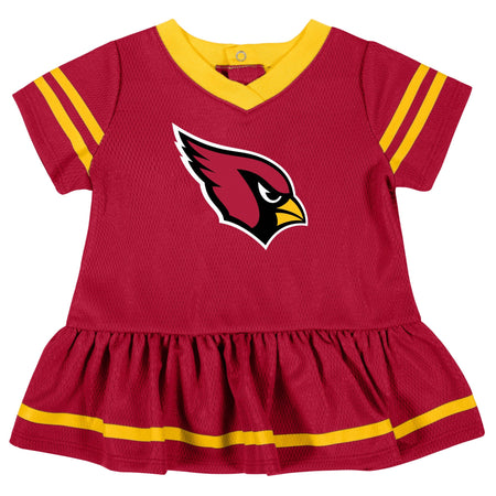 2-Piece Baby Girls Arizona Cardinals Dress & Diaper Cover Set