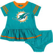 2-Piece Baby Girls Dolphins Dress & Diaper Cover Set