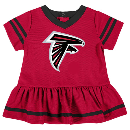 2-Piece Baby Girls Atlanta Falcons Dress & Diaper Cover Set