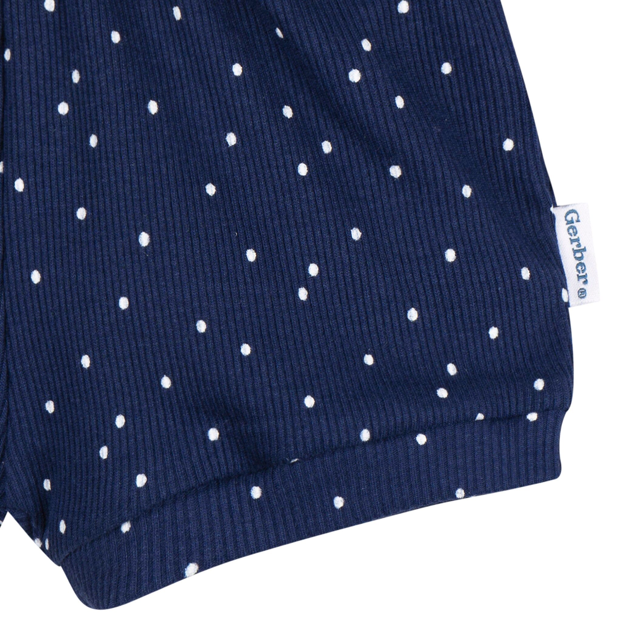 2-Piece Baby Girls Navy Bodysuit & Shorts Set Outfits & Sets Gerber® 