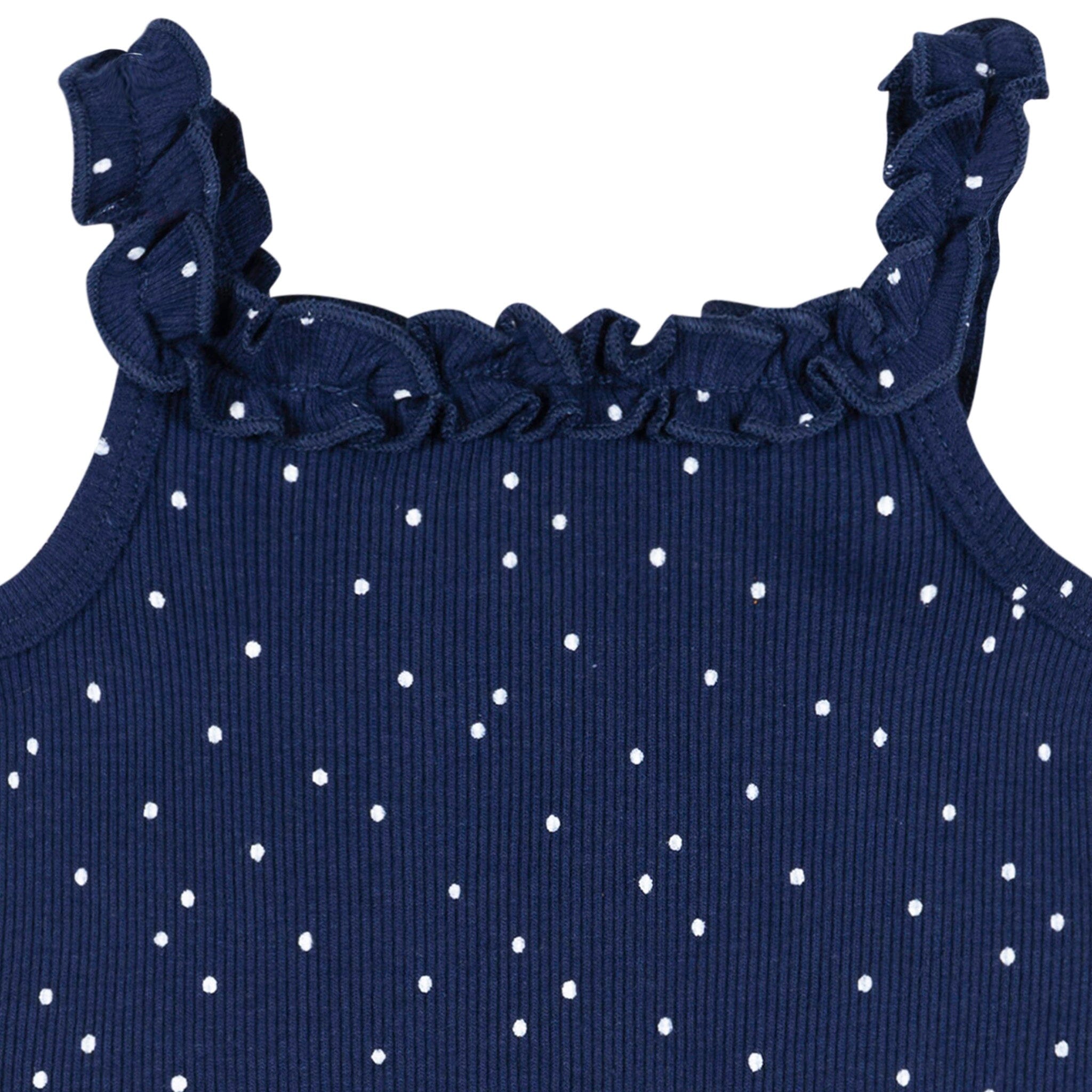 2-Piece Baby Girls Navy Bodysuit & Shorts Set Outfits & Sets Gerber® 