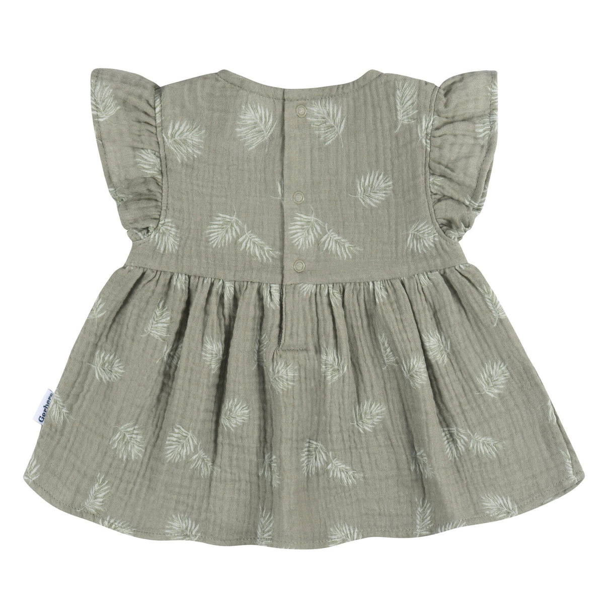 2-Piece Baby Girls Palms Dress and Diaper Cover