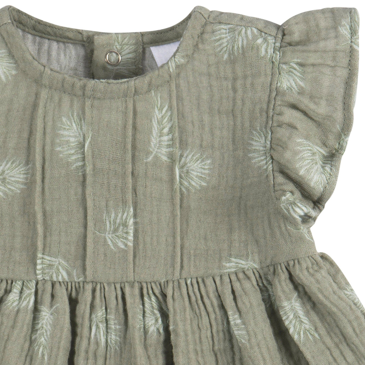 2-Piece Baby Girls Palms Dress and Diaper Cover