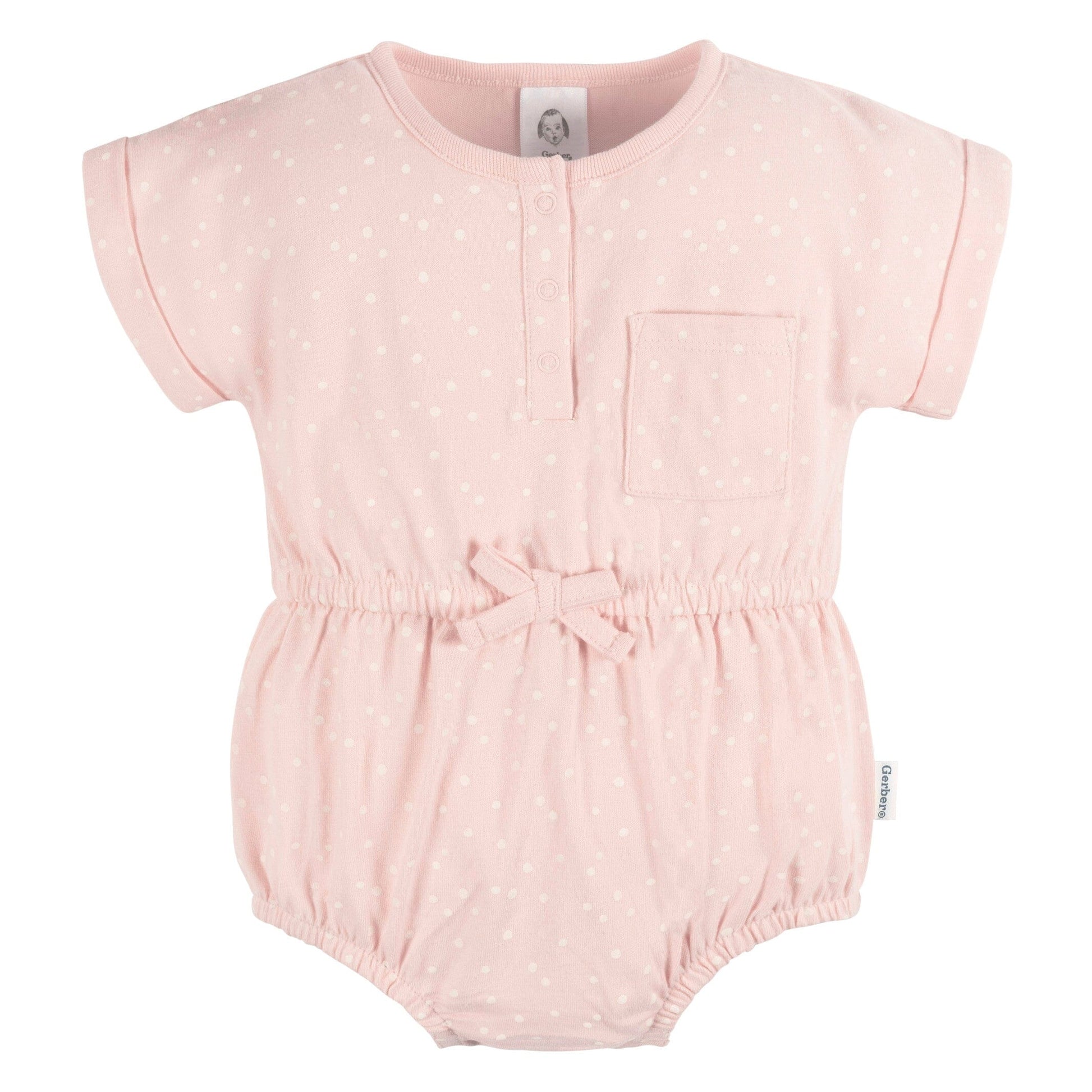 2-Pack Baby Girls Shells Romper