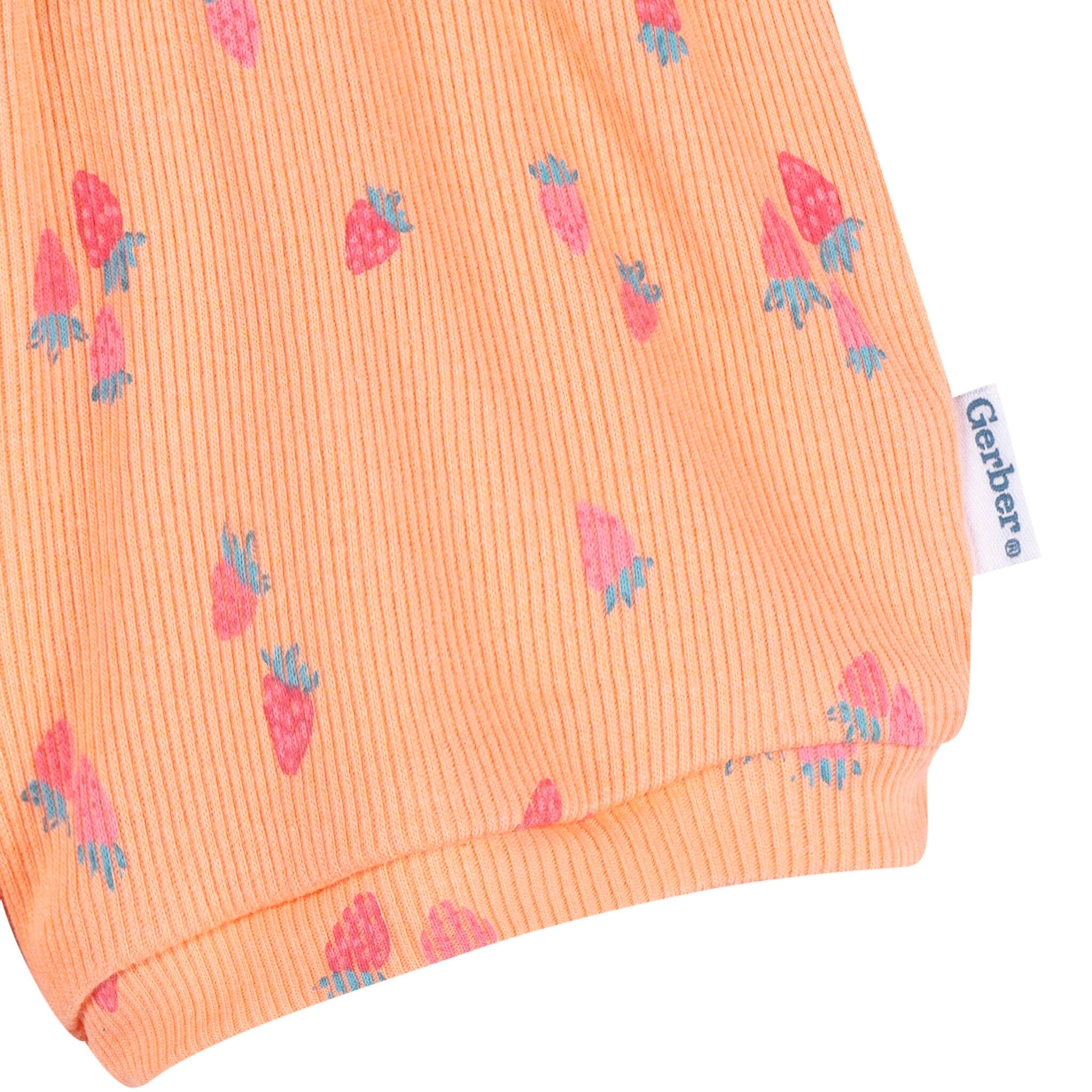 2-Piece Baby Girls Strawberries Bodysuit & Shorts Set Outfits & Sets Gerber® 