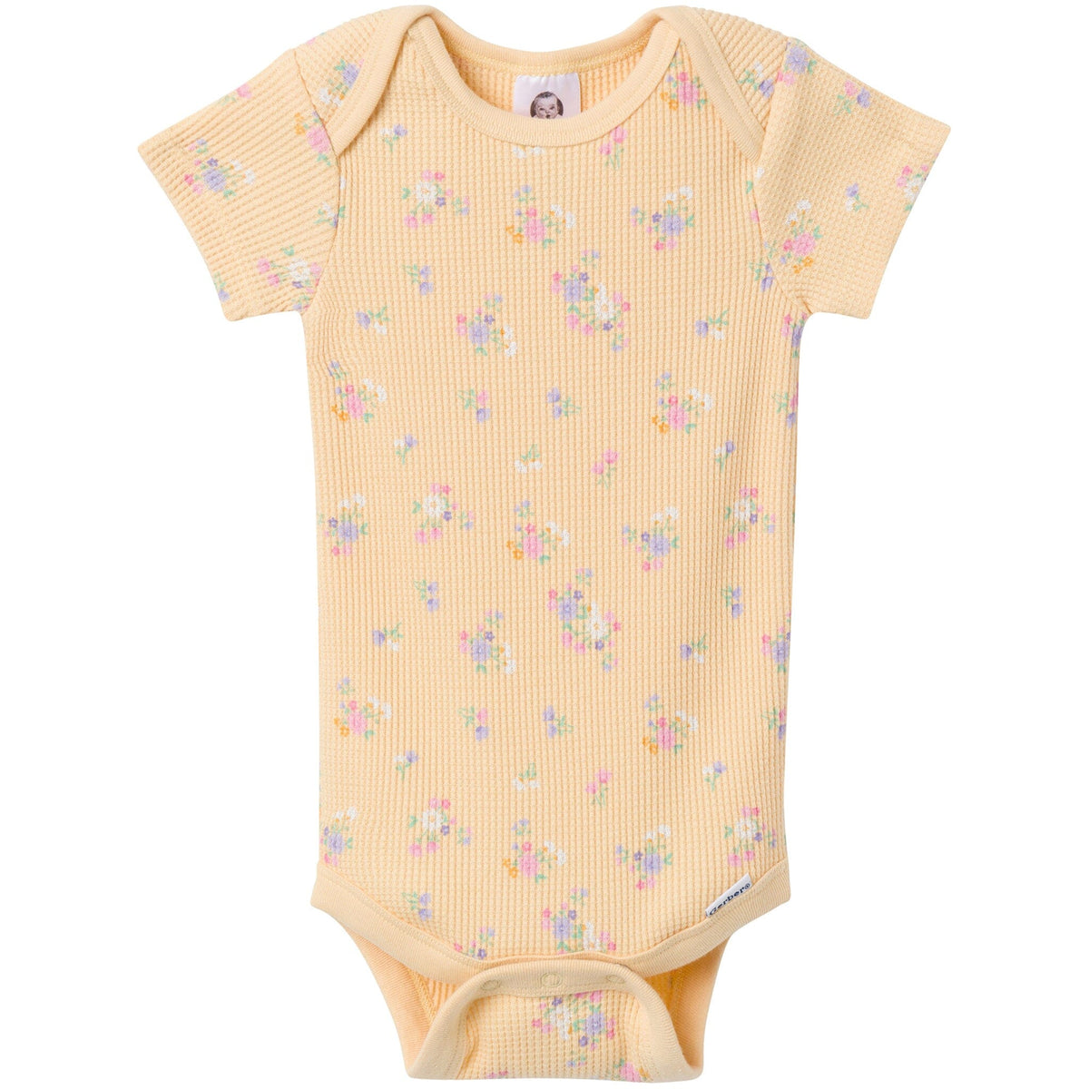 2-Piece Baby Girls Yellow Floral Onesies® Bodysuit and Pants Set Outfits & Sets Gerber® 