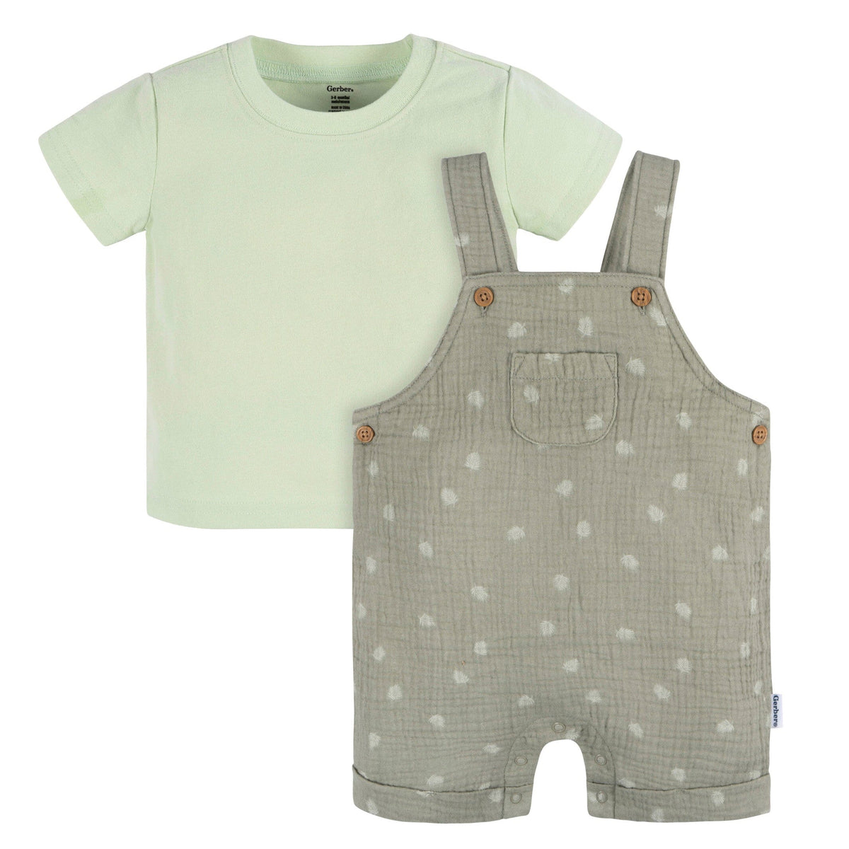 2-Piece Baby Neutral Palms Romper and T-Shirt