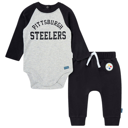 2-Piece Baby Pittsburgh Steelers Bodysuit and Jogger Set