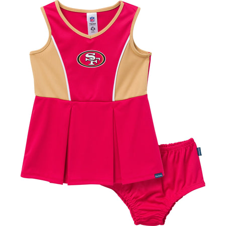 2-Piece Infant & Toddler Girls San Francisco 49ers Cheer Dress Set