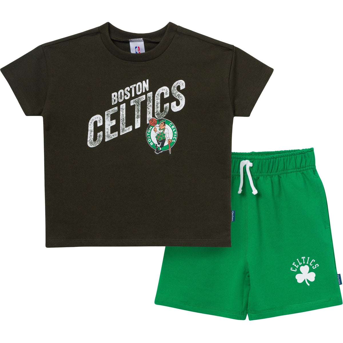 2-Piece Infant & Toddler Boys Boston Celtics T-Shirt & Shorts Set Outfits & Sets Gerber® 