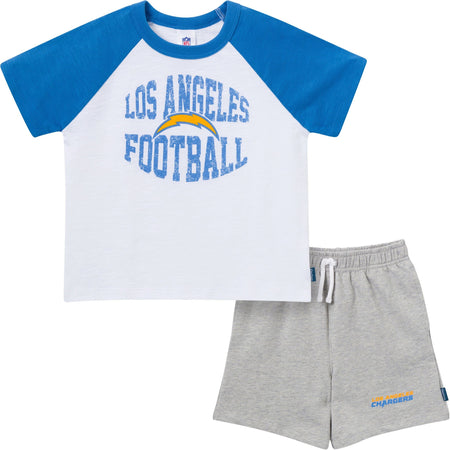 2-Piece Infant & Toddler Boys Los Angeles Chargers T-Shirt and Shorts Set