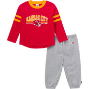 2-Piece Infant & Toddler Boys Kansas City Chiefs Shirt and Sweatpant Set NFL NFL 