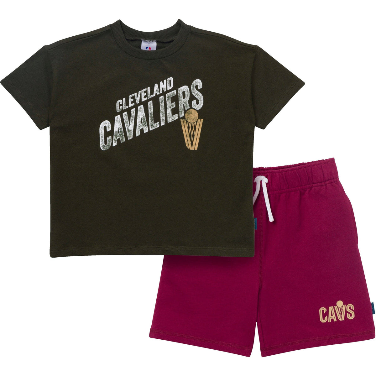 2-Piece Infant & Toddler Boys Cleveland Cavaliers T-Shirt & Shorts Set Outfits & Sets Gerber® 