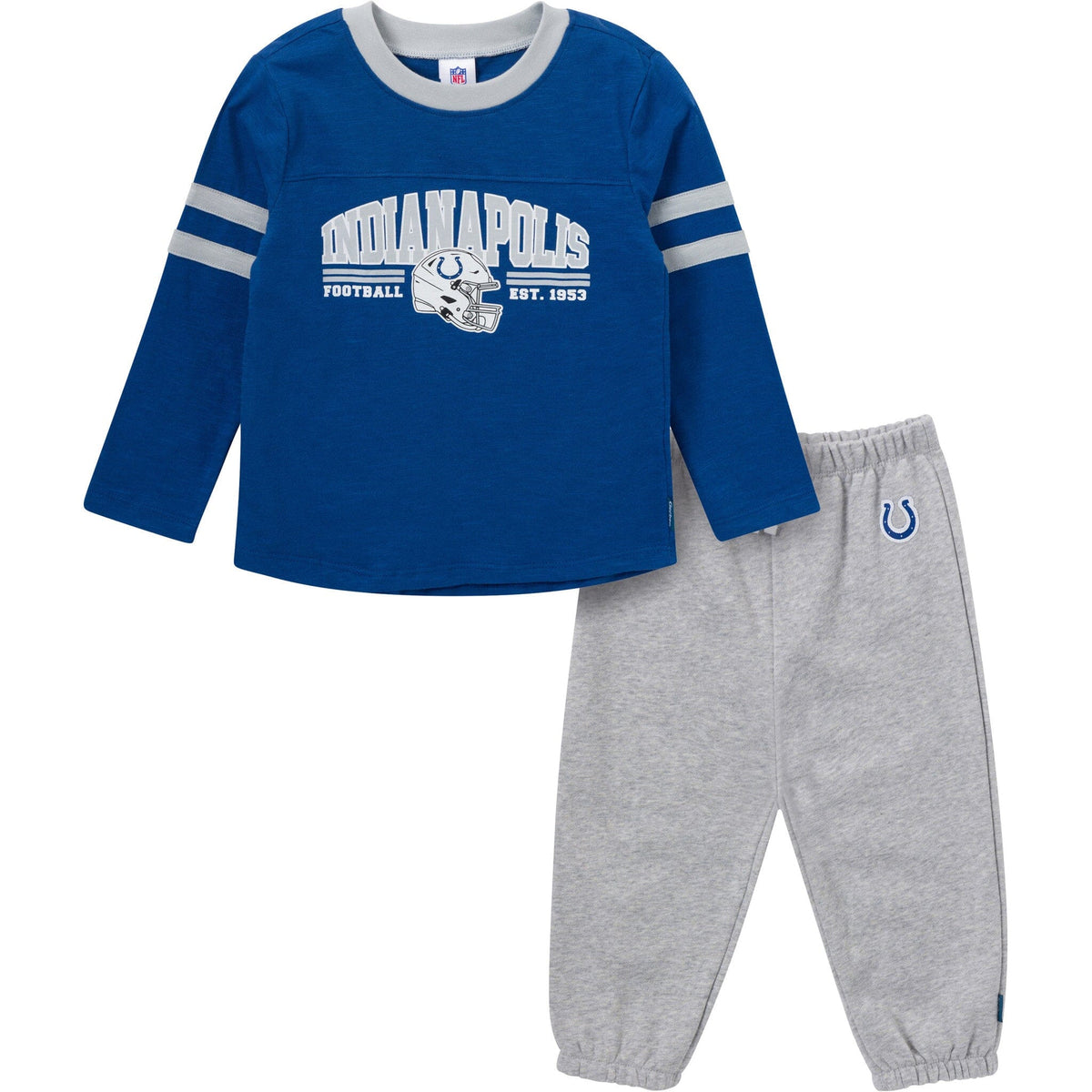 2-Piece Infant & Toddler Boys Indianapolis Colts Shirt and Sweatpant Set NFL NFL 