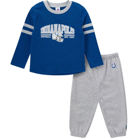 2-Piece Infant & Toddler Boys Indianapolis Colts Shirt and Sweatpant Set