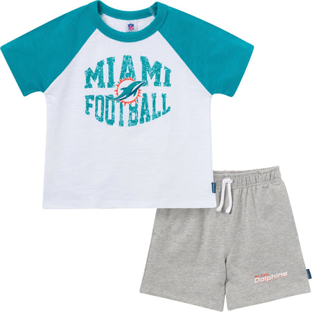 2-Piece Infant & Toddler Boys Miami Dolphins T-Shirt and Shorts Set